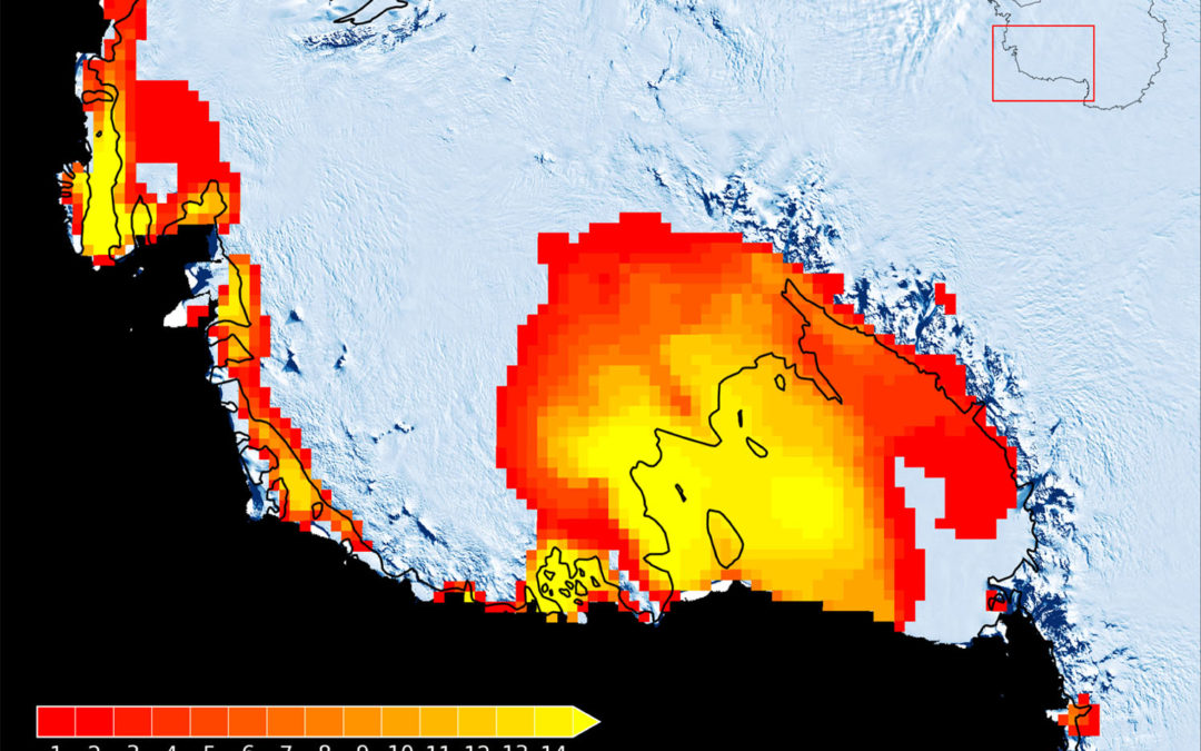 Scientists stunned by Antarctic rainfall and a melt area bigger than Texas