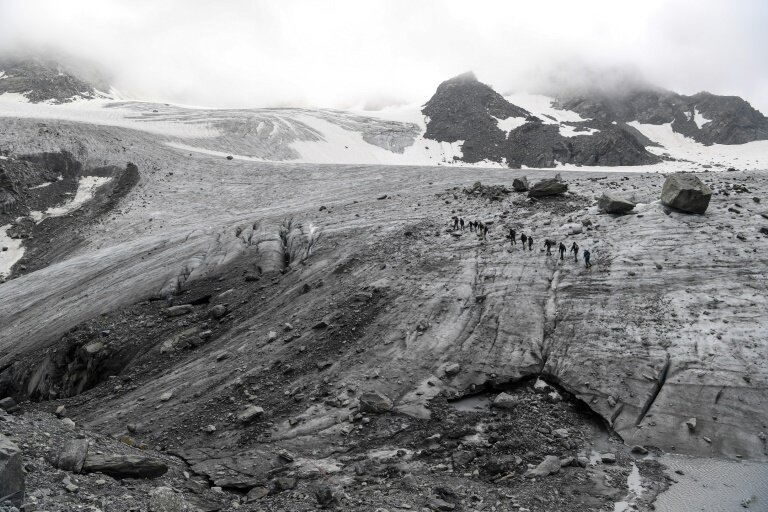 Siren sounds on nuclear fallout embedded in melting glaciers
