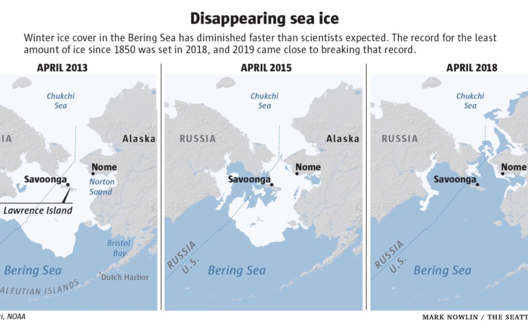 As Bering Sea ice melts, Alaskans, scientists and Seattle’s fishing fleet witness changes ‘on a massive scale’