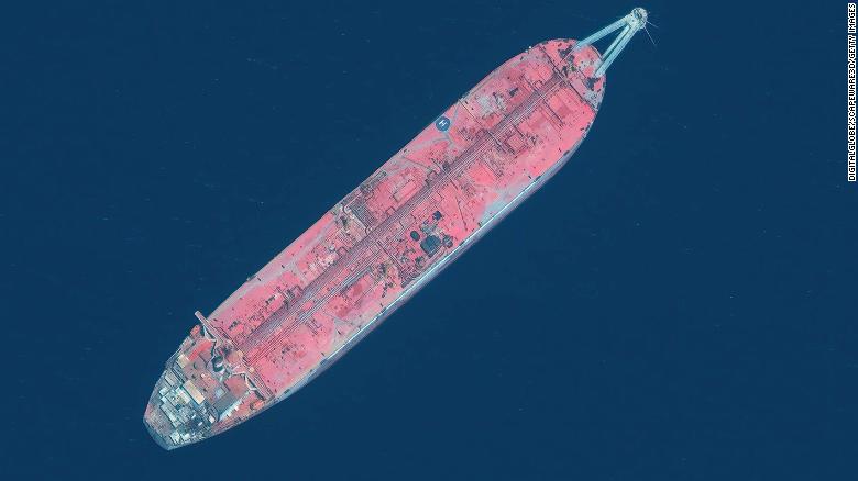 Oil tanker off Yemen risks spilling four times as much oil as 1989 Exxon Valdez disaster