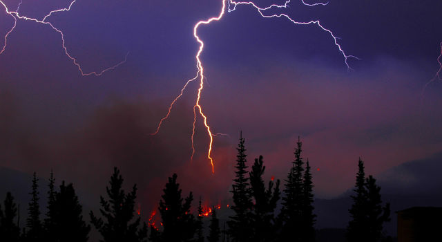 Lightning Sparking More Boreal Forest Fires