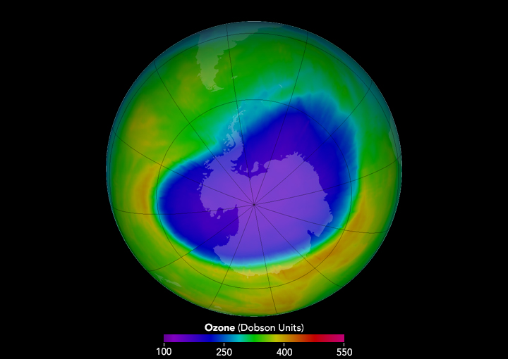 Ozone at lower latitudes is not recovering, despite Antarctic ozone hole healing